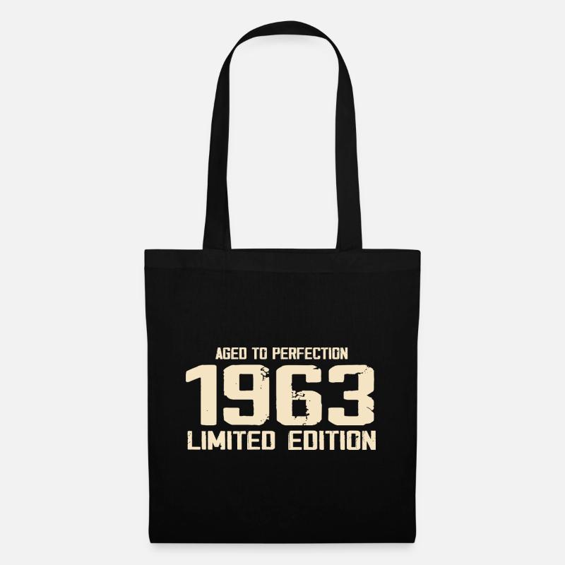 1963 Limited edition 1963 Geburtstag 1963 Retro - Stoffbeutel - Schwarz