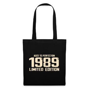 1989 Limited edition 1989 Geburtstag 1989 Retro - Stoffbeutel - Schwarz - Vorne