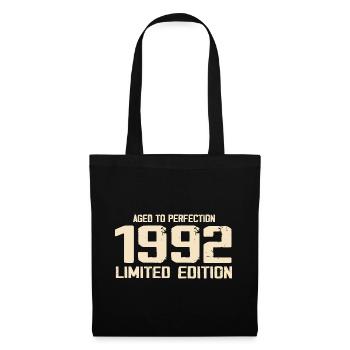 1992 Limited edition 1992 Geburtstag 1992 Retro - Stoffbeutel - Schwarz - Vorne