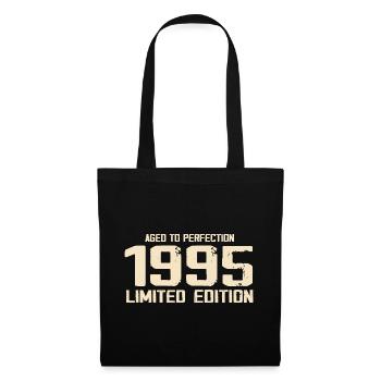 1995 Limited edition 1995 Geburtstag 1995 Retro - Stoffbeutel - Schwarz - Vorne