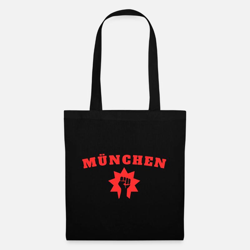 München - Stoffbeutel - Schwarz
