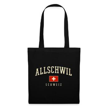 Emblème vintage d’Allschwil Suisse - Sac en tissu - noir - Devant
