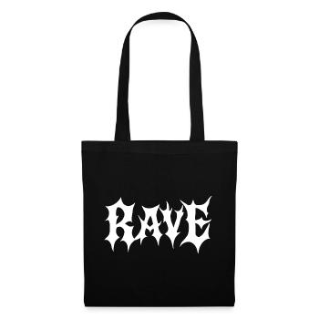 Musique Rave gothique - Sac en tissu - noir - Devant