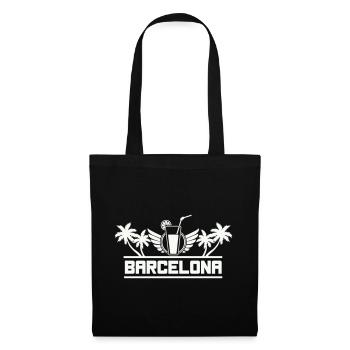 barcelona- - Stoffbeutel - Schwarz - Vorne