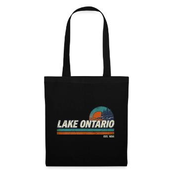 Lake Ontario EST 1656  - Stoffbeutel - Schwarz - Vorne