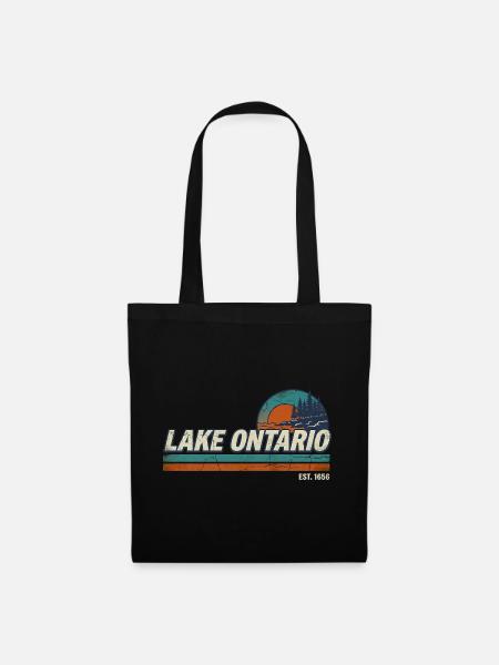 Lake Ontario EST 1656  - Stoffbeutel - Schwarz