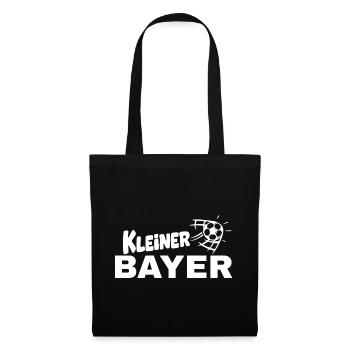 Kleiner Bayer– Kleiner Bavare im Fußball‑Style - Stoffbeutel - Schwarz - Vorne