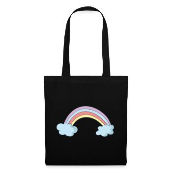 Arc-en-ciel - Sac en tissu - noir - Devant