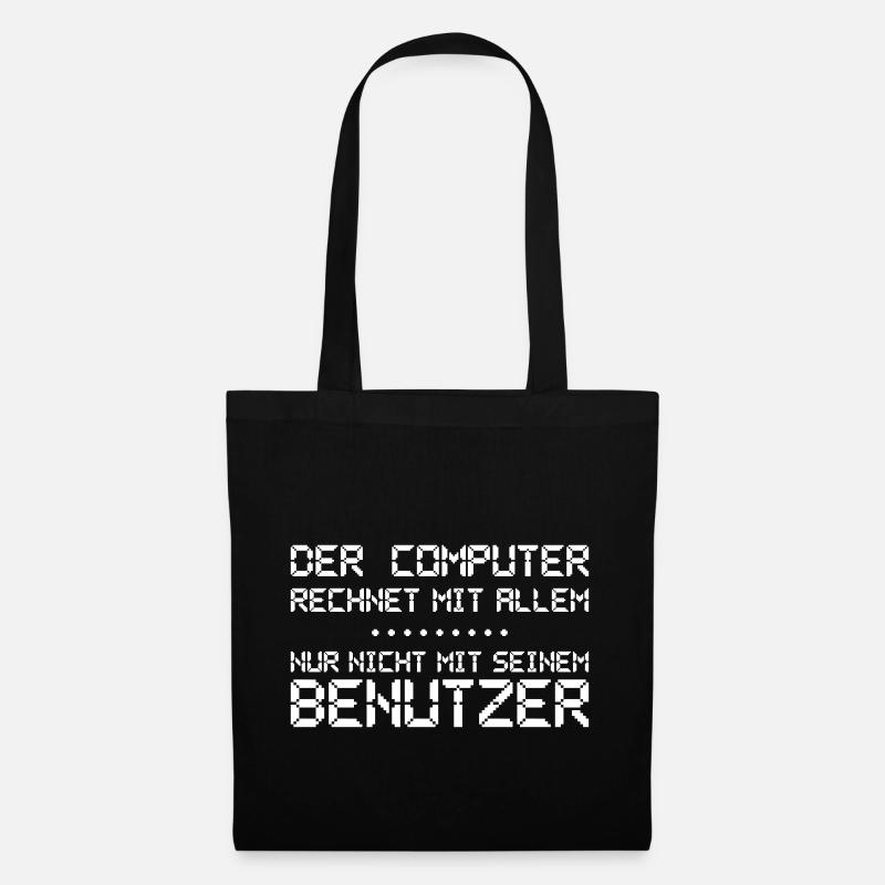 The computer expects everything - Tote Bag - black
