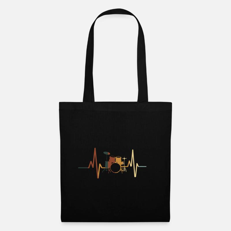 Drums - Tote Bag - black