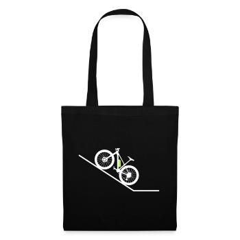 Ebike Mountainbike Ooohh EASY Designfarbe wählbar - Stoffbeutel - Schwarz - Vorne