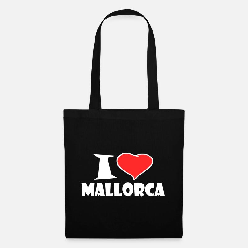Mallorca - Stoffbeutel - Schwarz