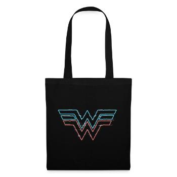 Wonder Woman 1984 Logo Neon - Stoffbeutel - Schwarz - Vorne