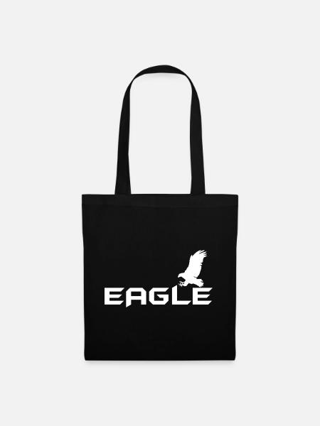 Eagle - Adler - Stoffbeutel - Schwarz