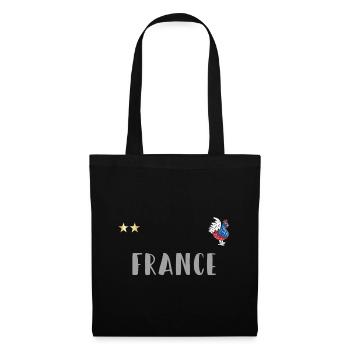 France football jersey with Gallic rooster - Tote Bag - black - Front