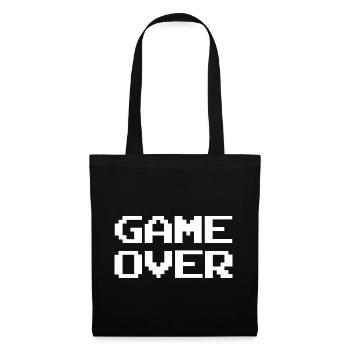 Explosion de couleurs abstraites sur streetwear game over - Sac en tissu - noir - Devant