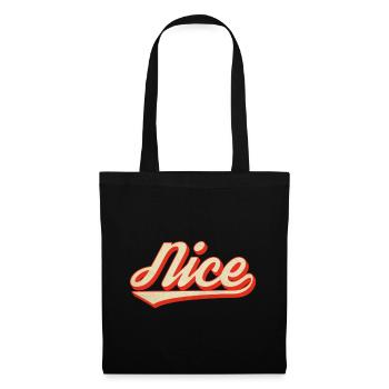 Nice Retro Lettering - Tote Bag - black - Front
