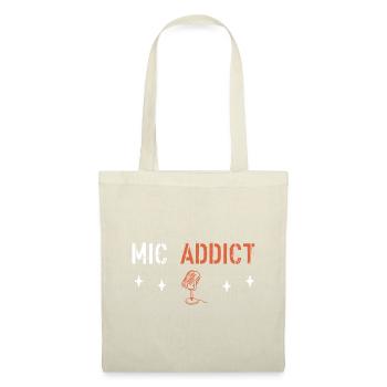 Mic addict - Sac en tissu - nature - Devant