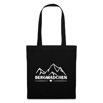 Bergmädchen - Stoffbeutel - Schwarz - Vorne