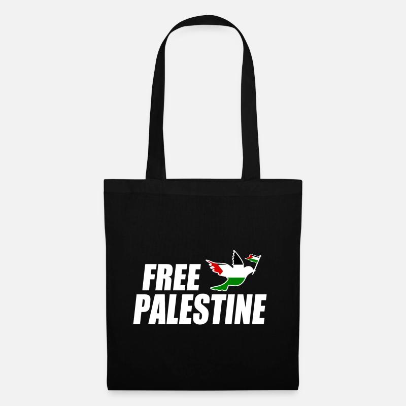 Free palestine - Stoffbeutel - Schwarz