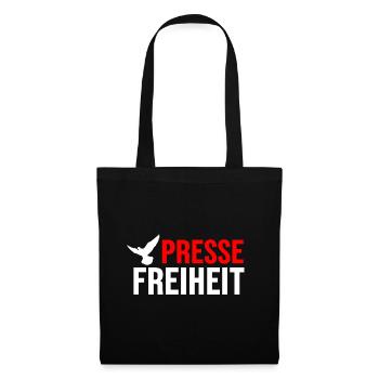 Pressefreiheit - Stoffbeutel - Schwarz - Vorne