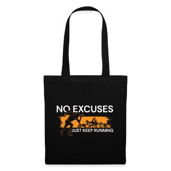 Runners Running Shoes Jogger Sprint - Tote Bag - black - Front