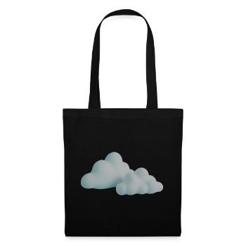 Cloud Design Coucher de soleil Couleurs - Sac en tissu - noir - Devant
