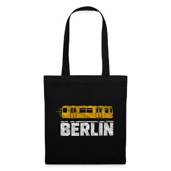 Berlin Tram Graphic - Tote Bag - black - Front