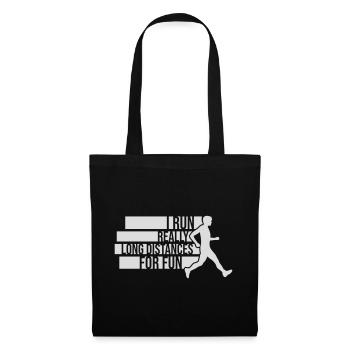 I Run Really Long Distances For Fun Marathon Sport - Tote Bag - black - Front