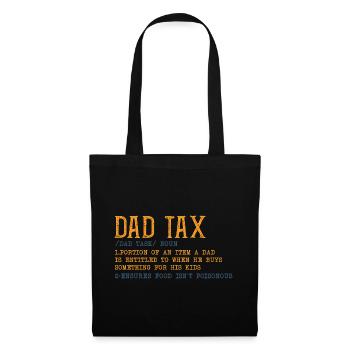T-shirt graphique fiscal Papa - Sac en tissu - noir - Devant