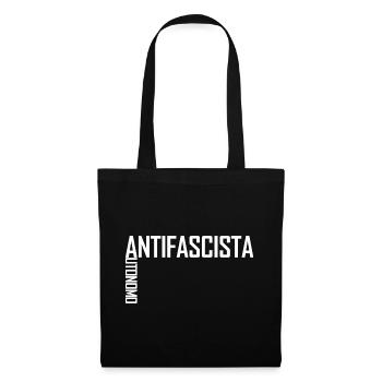 Autonomo Antifascista white - Stoffbeutel - Schwarz - Vorne