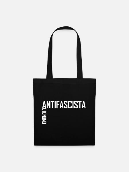 Autonomo Antifascista white - Stoffbeutel - Schwarz