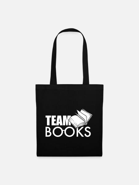 Team Bücher - Stoffbeutel - Schwarz