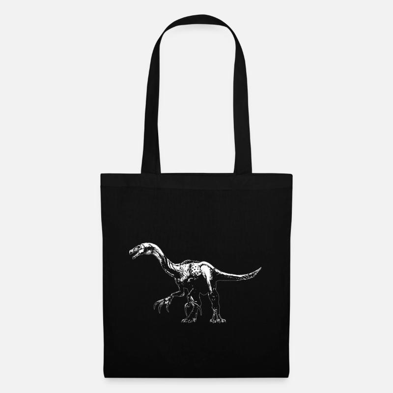 Dinosaurier Dino Beipiaosaurus Urzeit Geschenk - Stoffbeutel - Schwarz