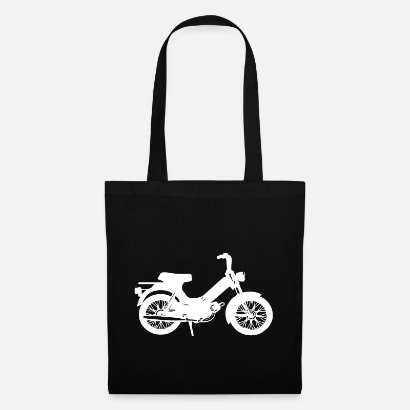 Mofa Puch Maxi MS 50 Moped Motorrad Geschenk - Stoffbeutel - Schwarz