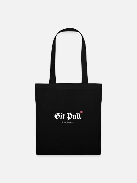 Git Pull bracketees - lustige Geschenkidee - Stoffbeutel - Schwarz