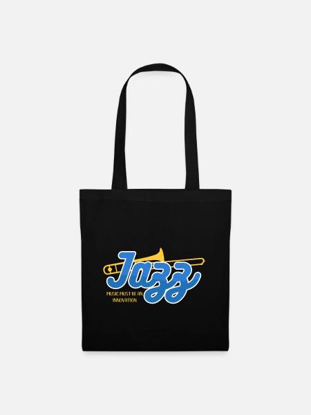 Jazz trombone - Tote Bag - black