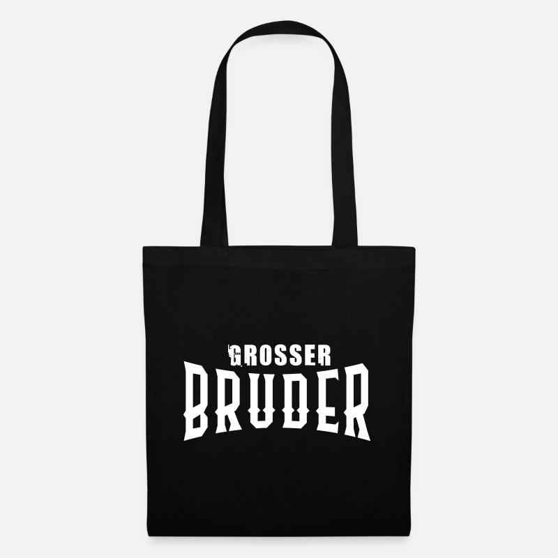 Großer Bruder - Kleiner Bruder P50 A - Stoffbeutel - Schwarz
