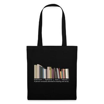 Book worm in English - Tote Bag - black - Front