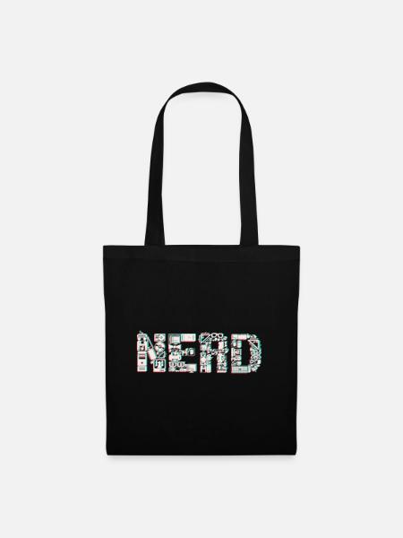 NERD 3D - Stoffbeutel - Schwarz