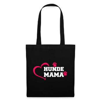 Hunde Mama - Stoffbeutel - Schwarz - Vorne