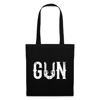 Gun fête des pères Look partenaire - Sac en tissu - noir - Devant