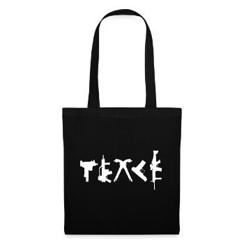 PEACE Weapons Typography Street Art - Tote Bag - black - Front