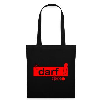 ig darf das! - Stoffbeutel - Schwarz - Vorne