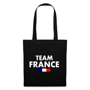 Team france - Stoffbeutel - Schwarz - Vorne