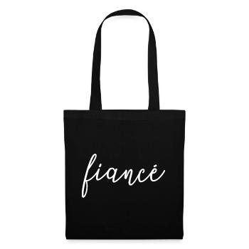 Fiancé Matching Engagement Gift Groom's Wedding - Tote Bag - black - Front