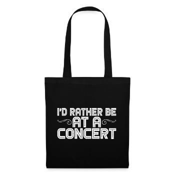 Je préfère être à un concert 7 - Sac en tissu - noir - Devant