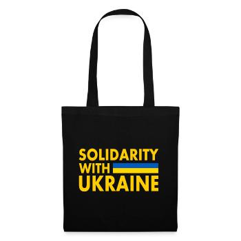 Solidarity with ukraine - Sac en tissu - noir - Devant