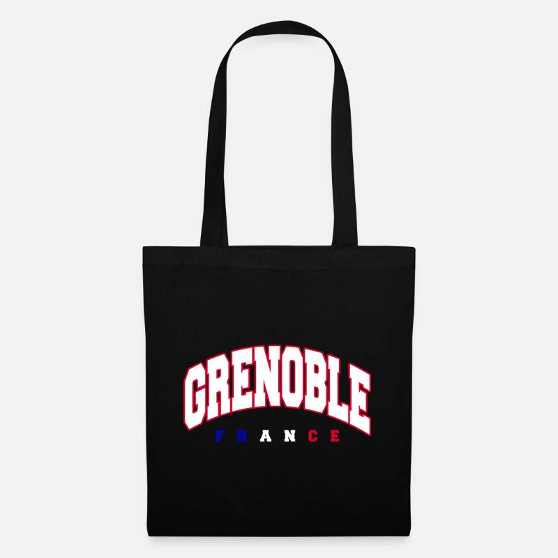 Grenoble - Stoffbeutel - Schwarz