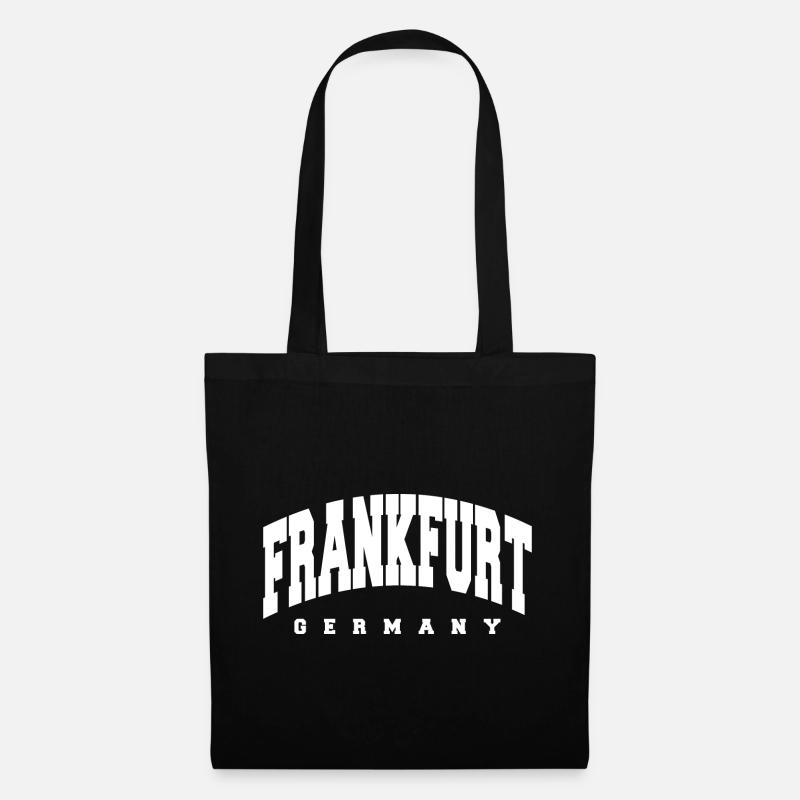 Frankfurt - Stoffbeutel - Schwarz